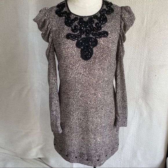 French Connection 4 6 Swirl Print Button Dress - Picture 6 of 8